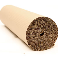 Corrugated cardboard roll 5m long
